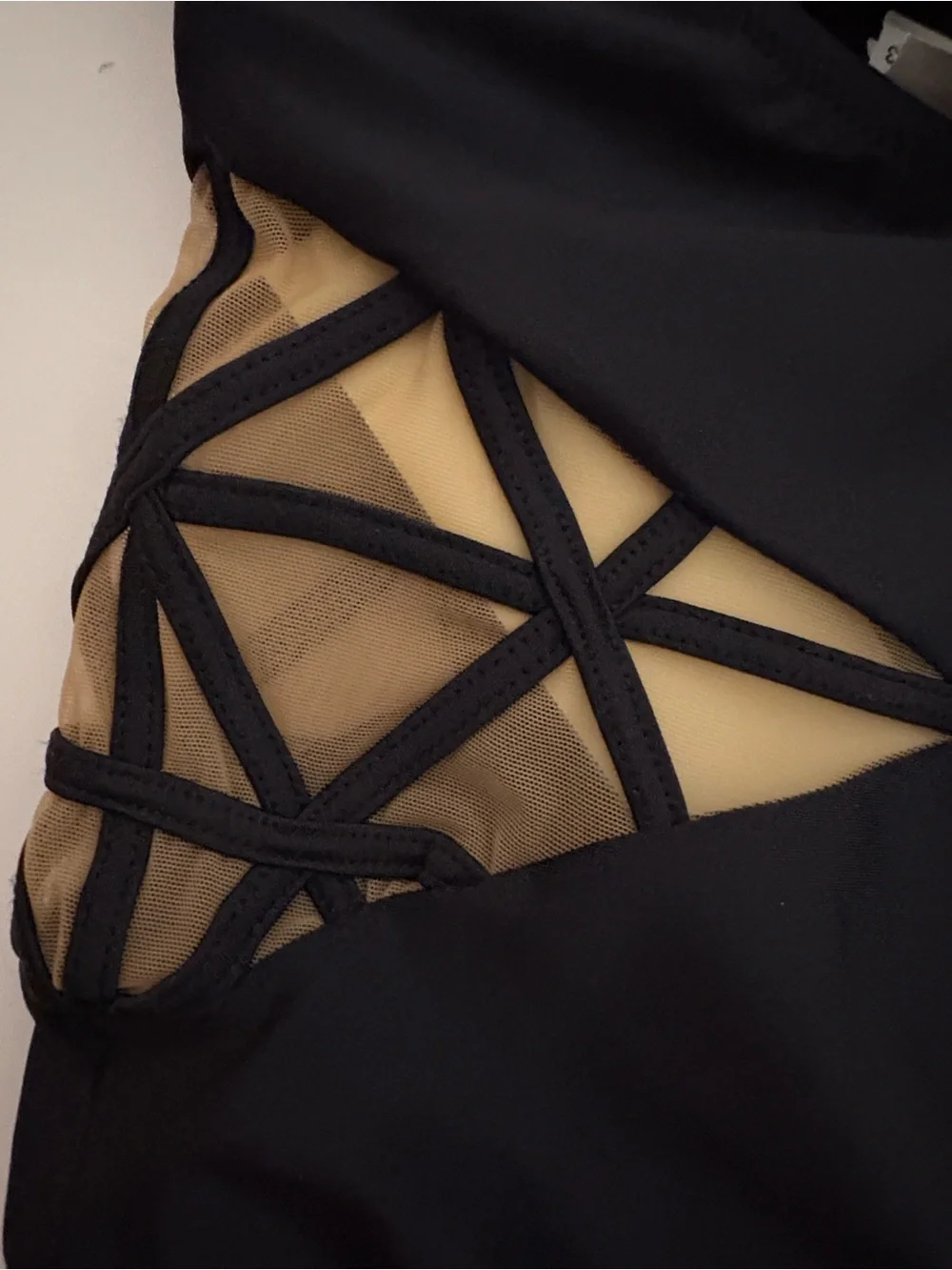 Gottex Black strappy one piece swimsuit